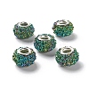 AB Color Resin Rose Flower European Beads RESI-M001-05H-1