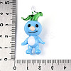 Handmade Lampwork Cartoon Radish Pendants LAMP-T025-10M-4