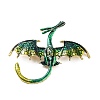 Dragon Alloy Rhinestone Brooches LS-JEWB-K018-08AG-02-1
