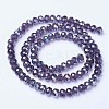 Electroplate Glass Beads Strands EGLA-A034-T4mm-B13-2