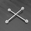 316L Surgical Stainless Steel Round Ball Bar Industrial Barbell Cartilage Earrings FS-WG6688D-01-1