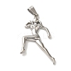 Non-Tarnish Hip Hop Fitness 316L Surgical Stainless Steel Pendants LS-STAS-H194-01P-01-1