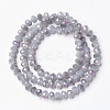 Electroplate Glass Beads Strands EGLA-A034-J2mm-G02-2
