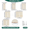 6Pcs Wooden Bowknot Making Template DIY-NB0014-47-2
