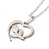 Non-Tarnish 306 Stainless Steel Pendant Necklace for Women NJEW-Q772-01P-05-2