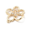 Brass Micro Pave Cubic Zirconia Pendants KK-D283-05G-2