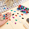 96Pcs 24 Styles Oval Teardrop Horse Eye Sew on Rhinestone ACRT-PH0001-15-3