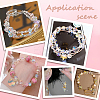 114Pcs Transparent Electroplate Glass Beads GLAA-PA0001-17D-5