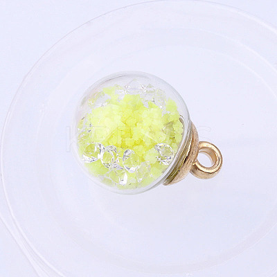 Glow in the Dark Luminous Glass Globle Pendants LUMI-PW0004-007B-1