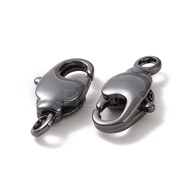 Rack Plating Brass Swivel Lobster Claw Clasps X-KK-K238-39B-L-1
