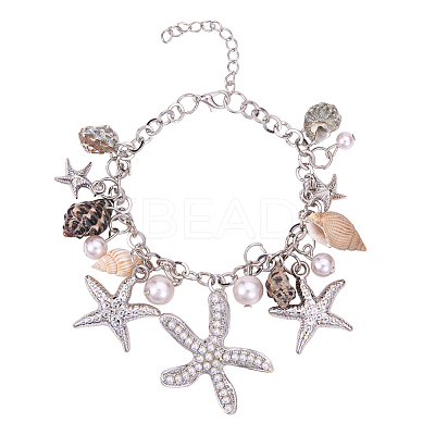 Trendy Charm Bracelets BJEW-PH0004-03-1