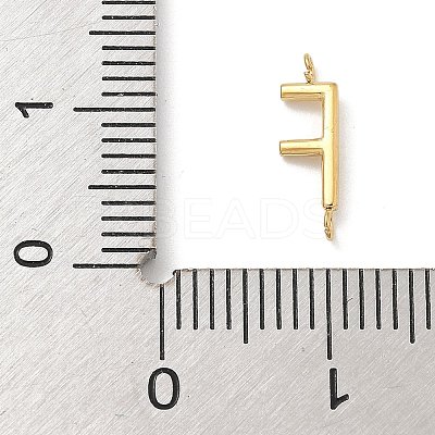 304 Stainless Steel Letter Connector Charms LS-STAS-M108-01G-06-1