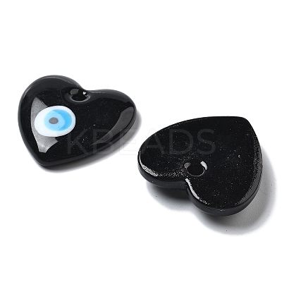 Handmade Evil Eye Lampwork Pendants LAMP-F035-11D-1