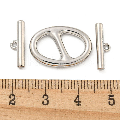 Brass Toggle Clasps KK-A223-03P-1