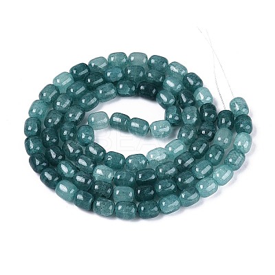 Baking Paint Crackle Glass Beads Strands DGLA-N019-01B-10-1