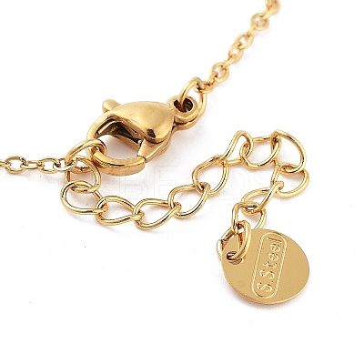 Flower Resin & Shell Link Chain Bracelets BJEW-K247-01G-05-1