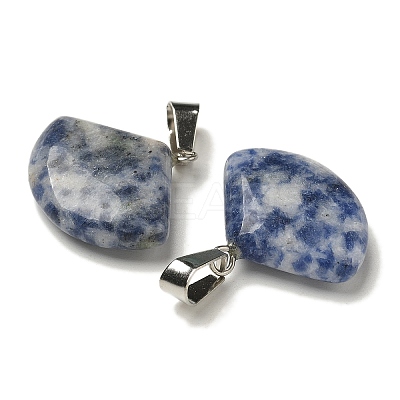 Natural Blue Spot Jasper Pendants G-Z067-05P-04-1