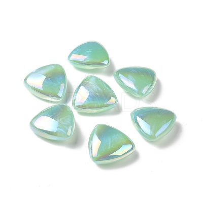 Rainbow Iridescent Plating Acrylic Beads LS-OACR-A010-11A-1