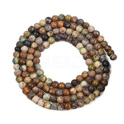 Natural HuBei Turquoise Beads Strands G-L628-A02-3mm-1