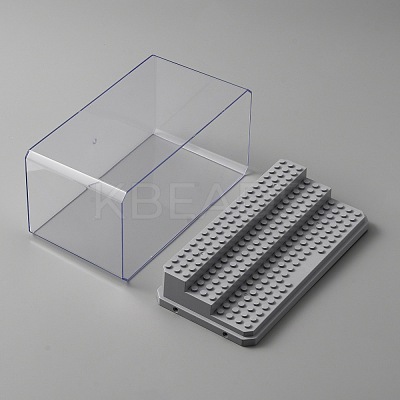 3-Tier Transparent Acrylic Mini Building Block Presentation Boxes ODIS-WH0025-78B-1