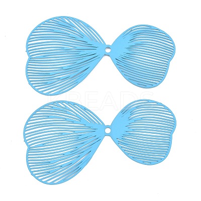 Spray Painted Iron Pendants IFIN-Z004-01B-1
