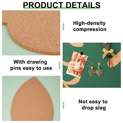 2Pcs Cork Sheets Plain with 1 Bundle Jute Cord AJEW-OC0005-34B-1