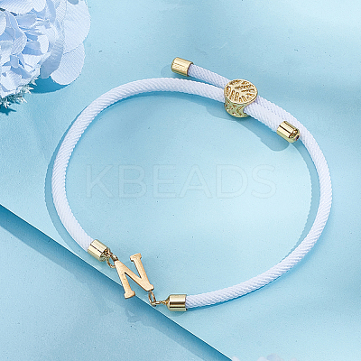 1pc Adjustable Nylon Cord Slider Bracelets for Women BJEW-LP0001-33N-G-1