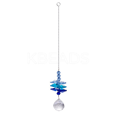 Crystal Glass Sun Catcher Pendant PW-WG2C834-01-1