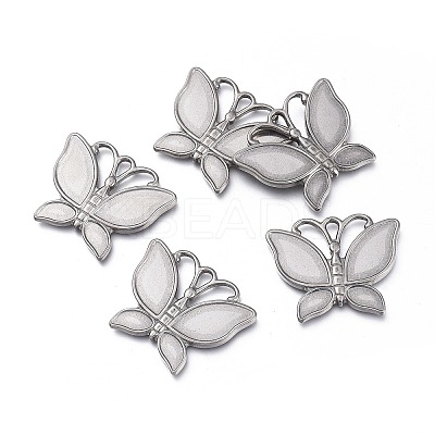 304 Stainless Steel Pendant Enamel Settings STAS-K207-02P-1