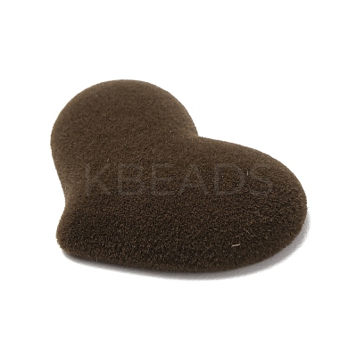Flocking Opaque Resin Cabochons RESI-K033-07D-1