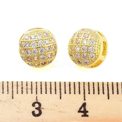 Rack Plating Brass Clear Cubic Zirconia Pendants KK-S379-03G-1