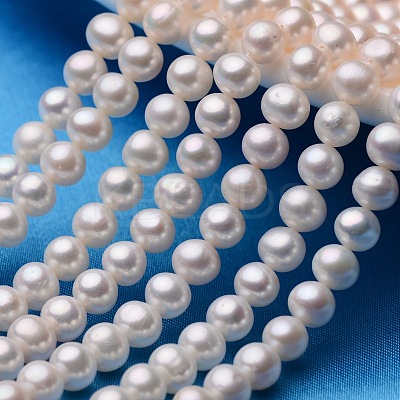 Natural Cultured Freshwater Pearl Beads Strands PEAR-E009-6-6.5mm-A-1