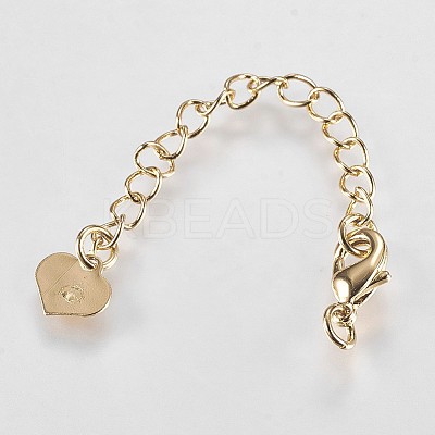 Long-Lasting Plated Brass Chain Extender X-KK-K210-05G-1