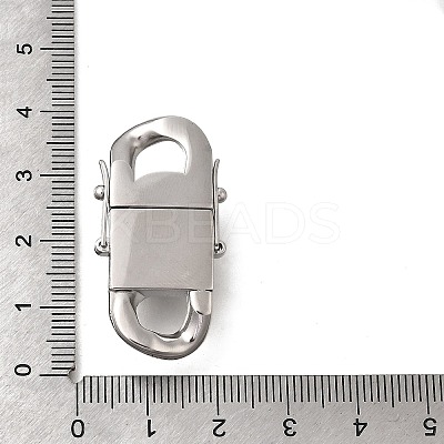 304 Stainless Steel Twister Clasps STAS-D382-05E-P-1