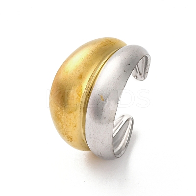 304 Stainless Steel Open Cuff Rings RJEW-K258-08GP-01-1