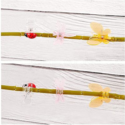 Transparent & Spray Painted Plastic Claw Hair Clips OHAR-GA0001-01-1