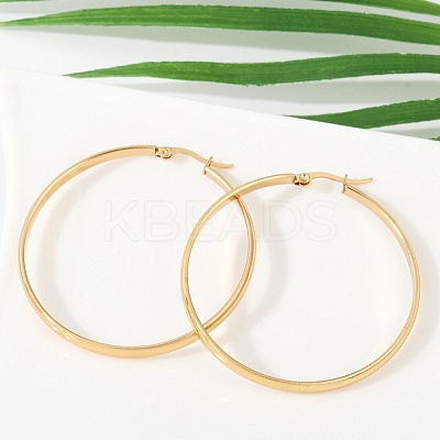 201 Stainless Steel Hoop Earrings EJEW-Q026-17G-D-1