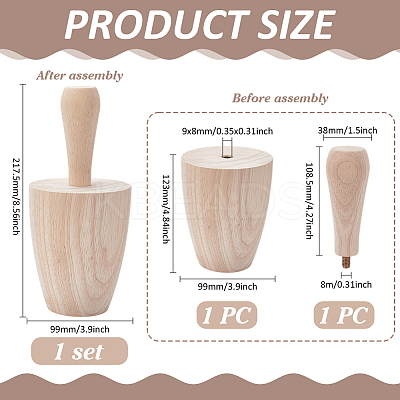 Wood Cup Molds WOOD-BC0001-45A-1
