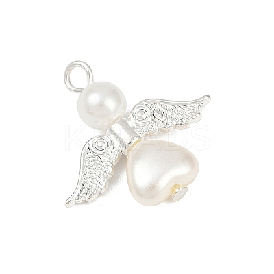 ABS Imitation Pearl Bead Pendants PALLOY-JF04104-04-1