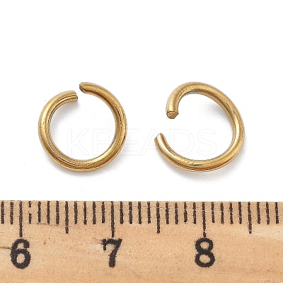 Ion Plating(IP) 304 Stainless Steel Open Jump Rings STAS-M081-01G-04-1