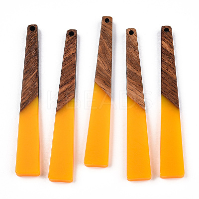 Opaque Resin & Walnut Wood Big Pendants RESI-TAC0017-46-C02-1