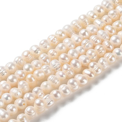 Natural Cultured Freshwater Pearl Beads Strands PEAR-E018-54-1