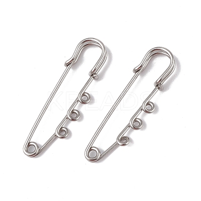 Tarnish Resistant 304 Stainless Steel Safety Pins Brooch Findings STAS-I673-06P-1