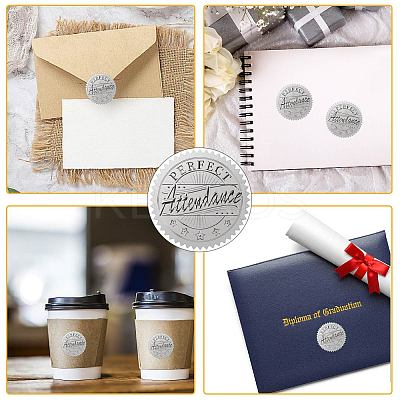 34 Sheets Silver Foil Embossed PET Picture Sticker DIY-WH0528-015-1