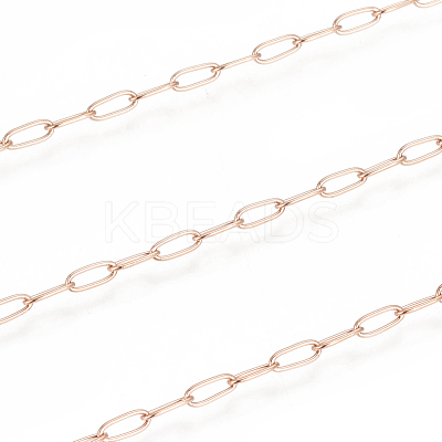 Ion Plating(IP) 304 Stainless Steel Paperclip Chains CHS-F010-01B-RG-1
