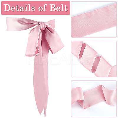 Long Thin Chiffon Silk-like Chain Belts for Women Girls AJEW-WH20001-48E-1