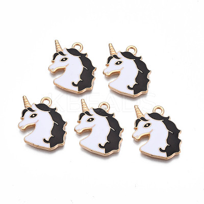Alloy Enamel Pendants ENAM-S130-20A-1
