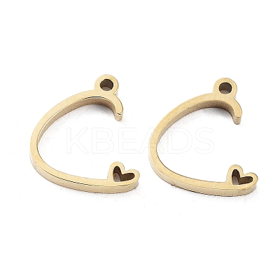 304 Stainless Steel Charms STAS-M327-02G-C-1