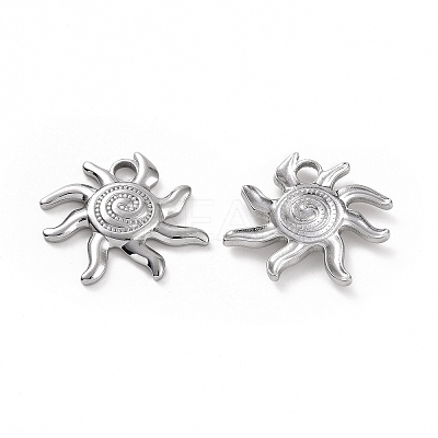 Non-Tarnish 304 Stainless Steel Pendants STAS-C003-12P-1
