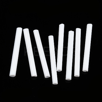 Glass Round Bugle Bea X-SEED-WH0005-01D-1